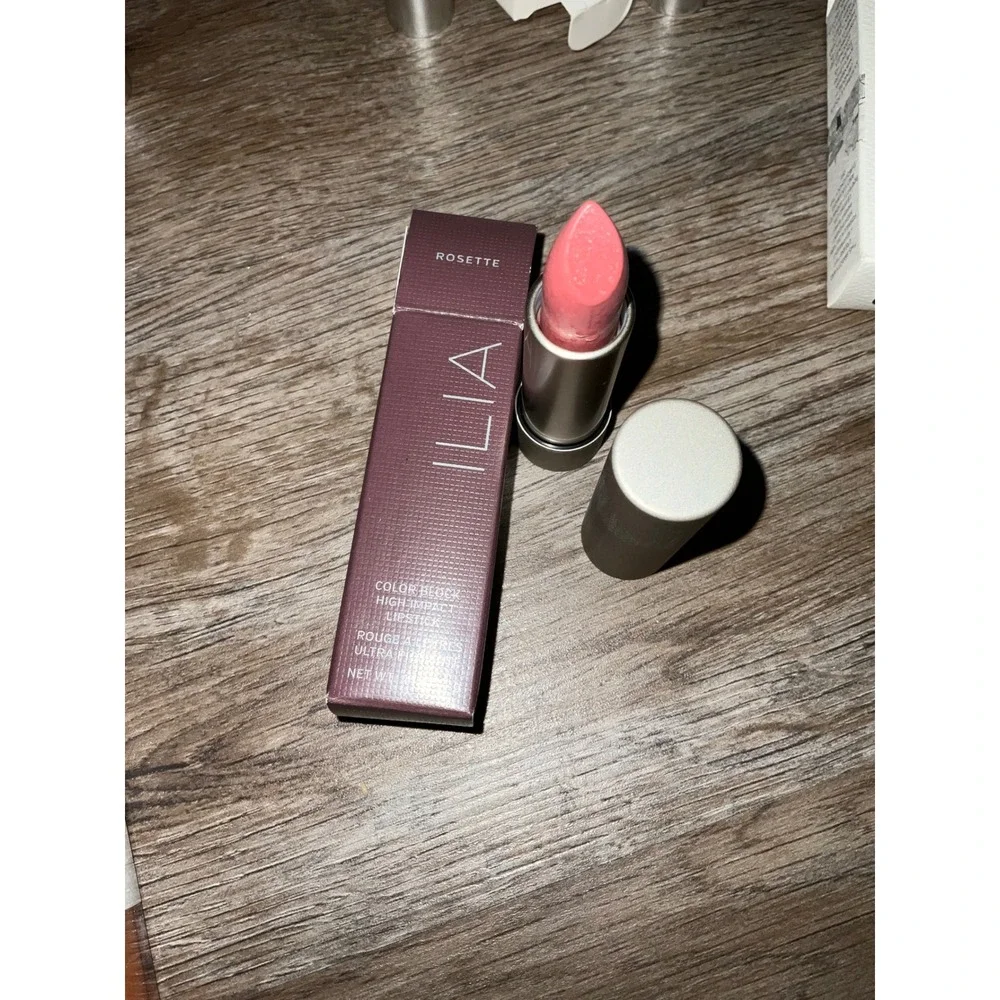 ILIA Color Block High Impact Lipstick Rosette Satin Finish Clean Beauty
